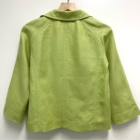 Talbots Petites 100% Pure Irish Linen Blazer - Picture 2 of 12